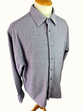 Joseph A Bank Reserve Cashmere Cotton Dress Business Casual Men XL Gray/Lavender
